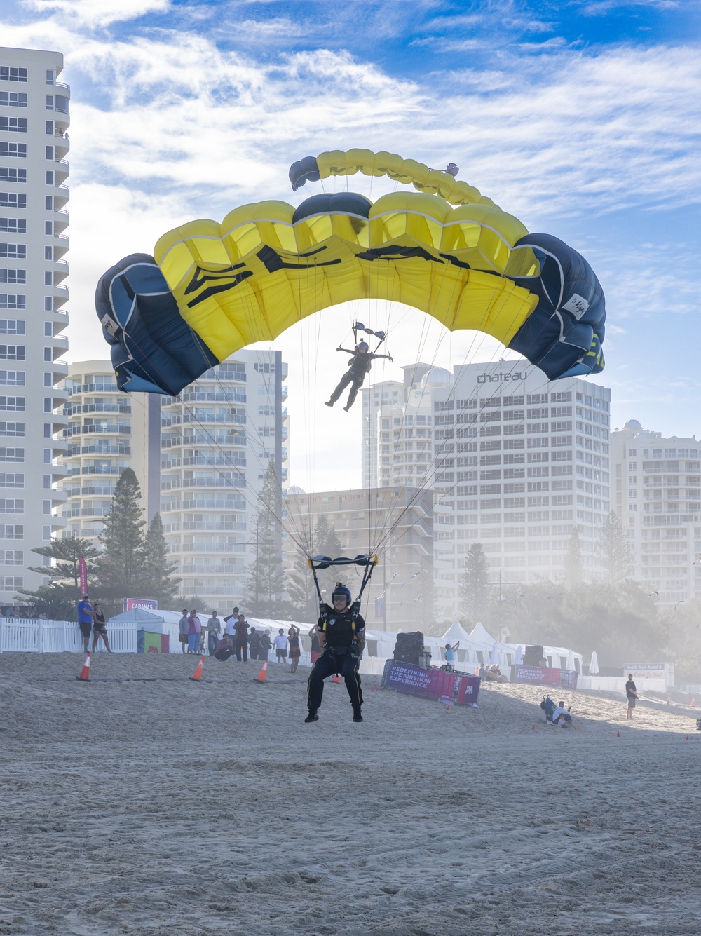 Navy Parachute Team Jumps into Pacific Airshow Gold Coast Australia 2024