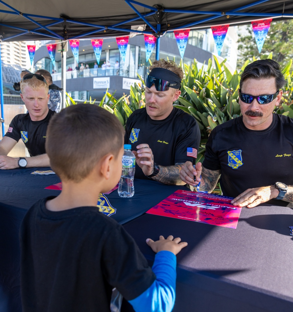 Navy Parachute Team Jumps into Pacific Airshow Gold Coast Australia 2024