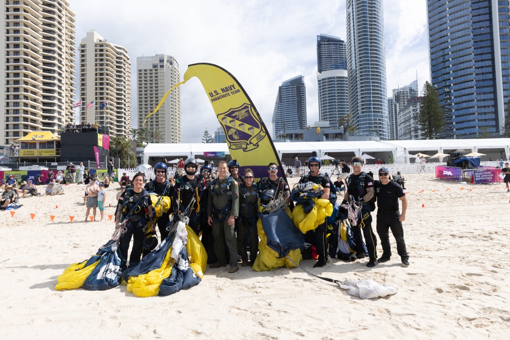 DVIDS Images Navy Parachute Team Jumps into Pacific Airshow Gold