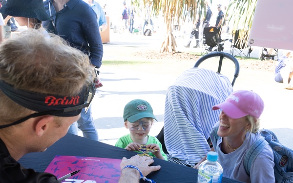 Navy Parachute Team Jumps into Pacific Airshow Gold Coast Australia 2024