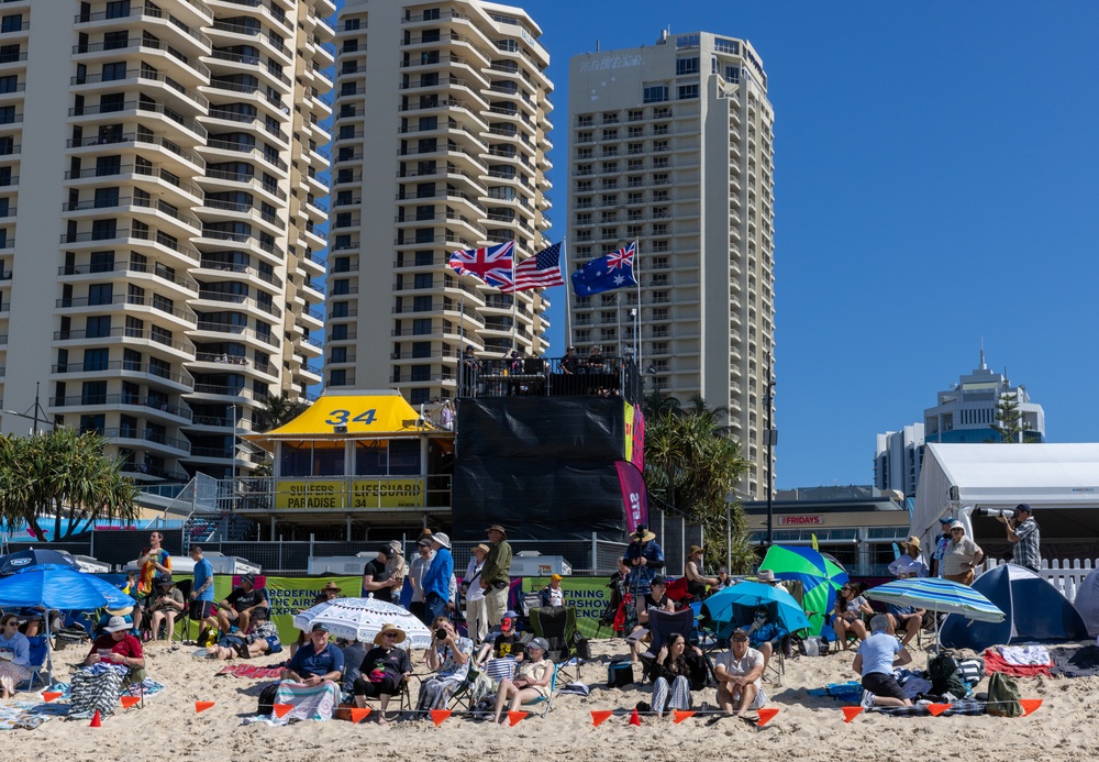Navy Parachute Team Jumps into Pacific Airshow Gold Coast Australia 2024
