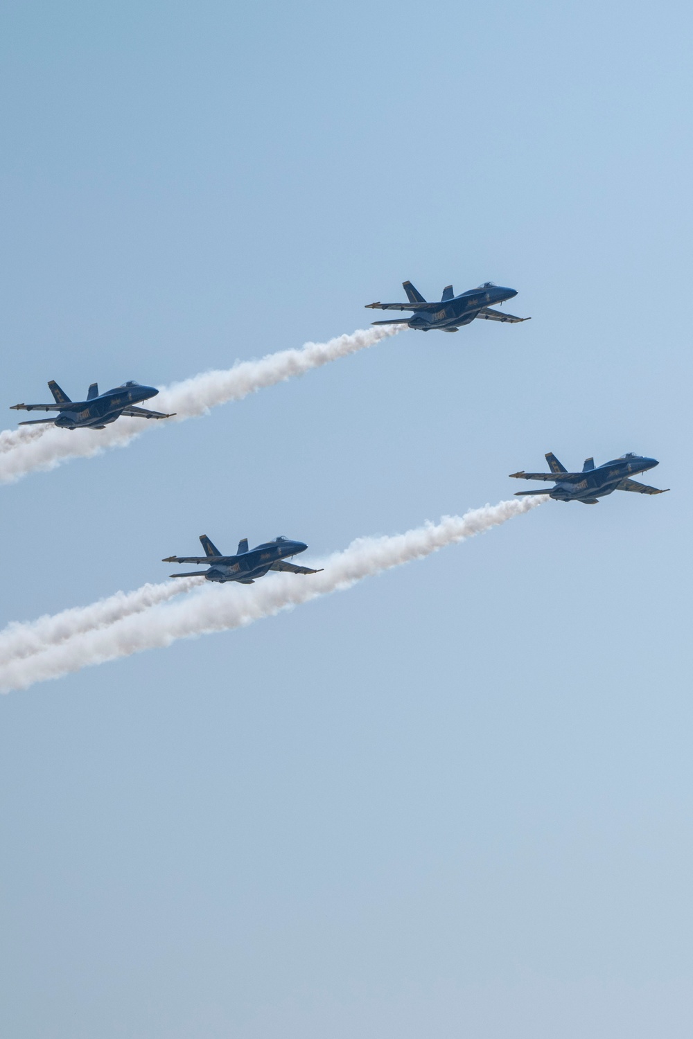U.S. Navy Blue Angels arrive at McConnell