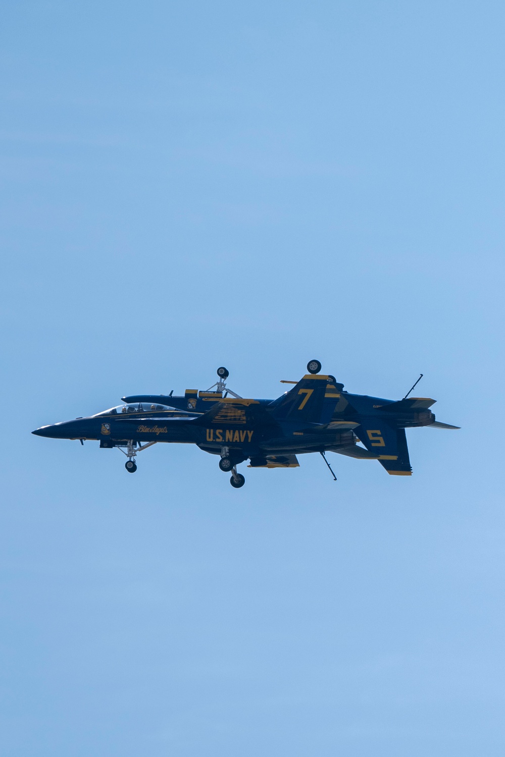 U.S. Navy Blue Angels arrive at McConnell