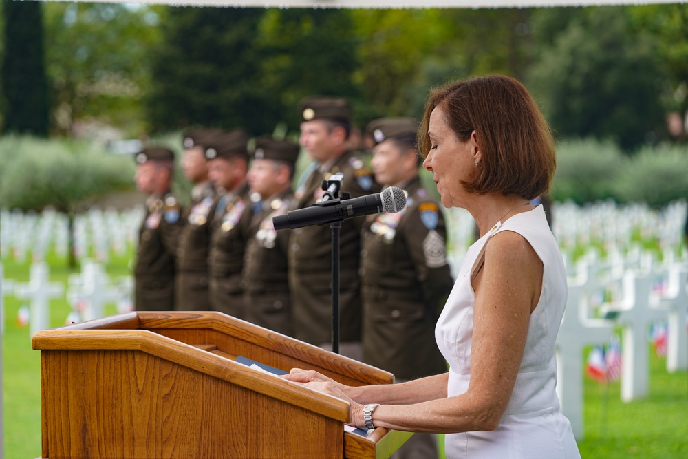 American Battle Monuments Commission commemorates 80th Anniversary of Operation Dragoon at Rhone American Cemetery