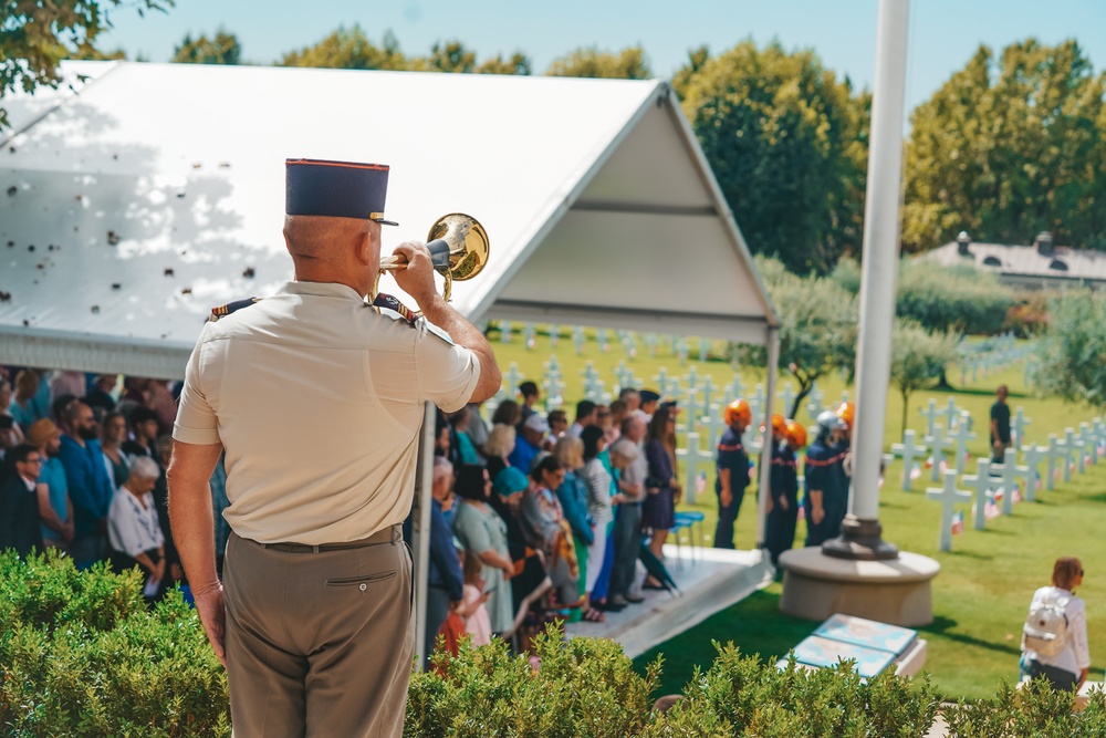 American Battle Monuments Commission commemorates 80th Anniversary of Operation Dragoon at Rhone American Cemetery