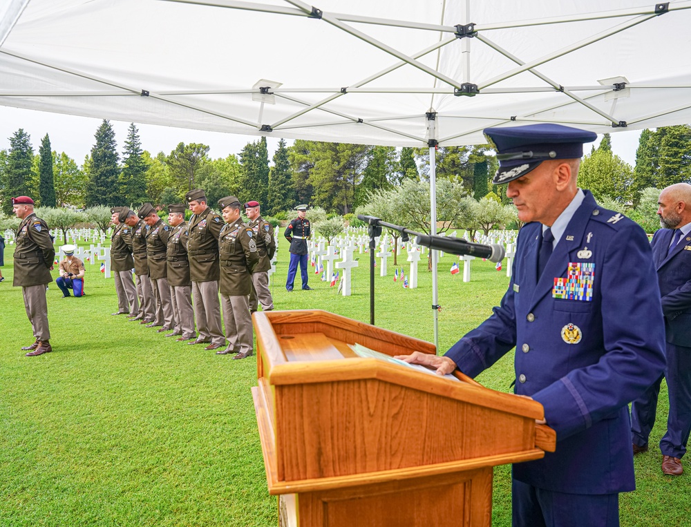 American Battle Monuments Commission commemorates 80th Anniversary of Operation Dragoon at Rhone American Cemetery