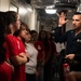 The Crew of the Future USS Kingsville (LCS 36) Host Media and NJROTC Students