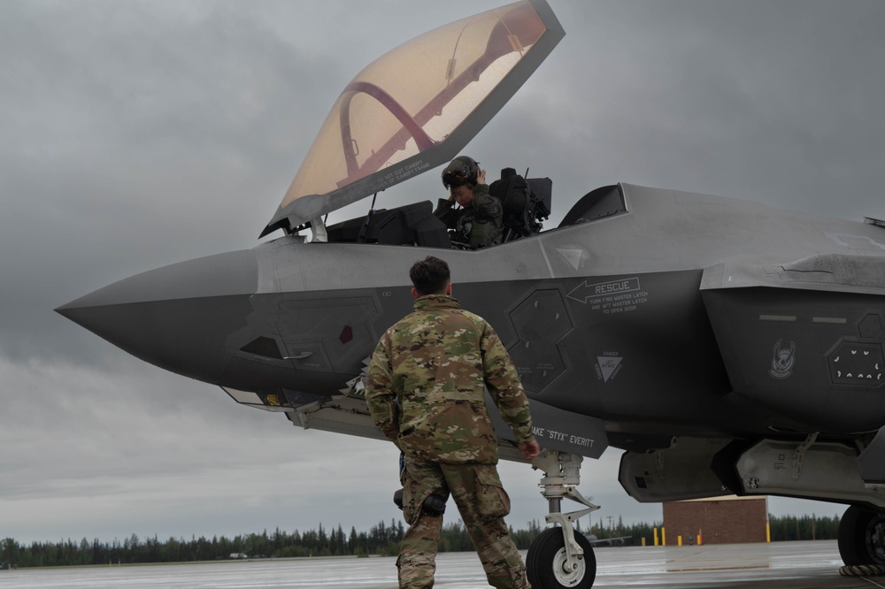 The 355th FS takes on the rain during RF-A 24-3