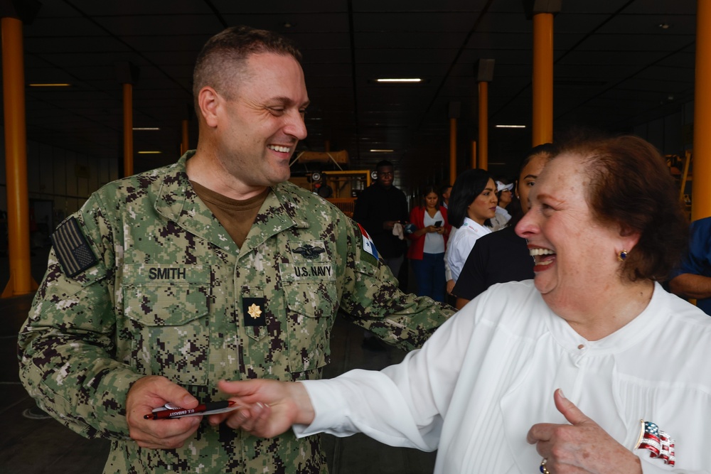 U.S. Ambassador to Panama visits USNS Burlington during Continuing Promise 2024