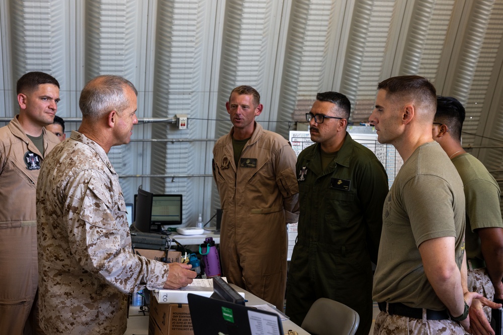 3rd MAW Commanding General visits The Combat Center During SLTE 5-24