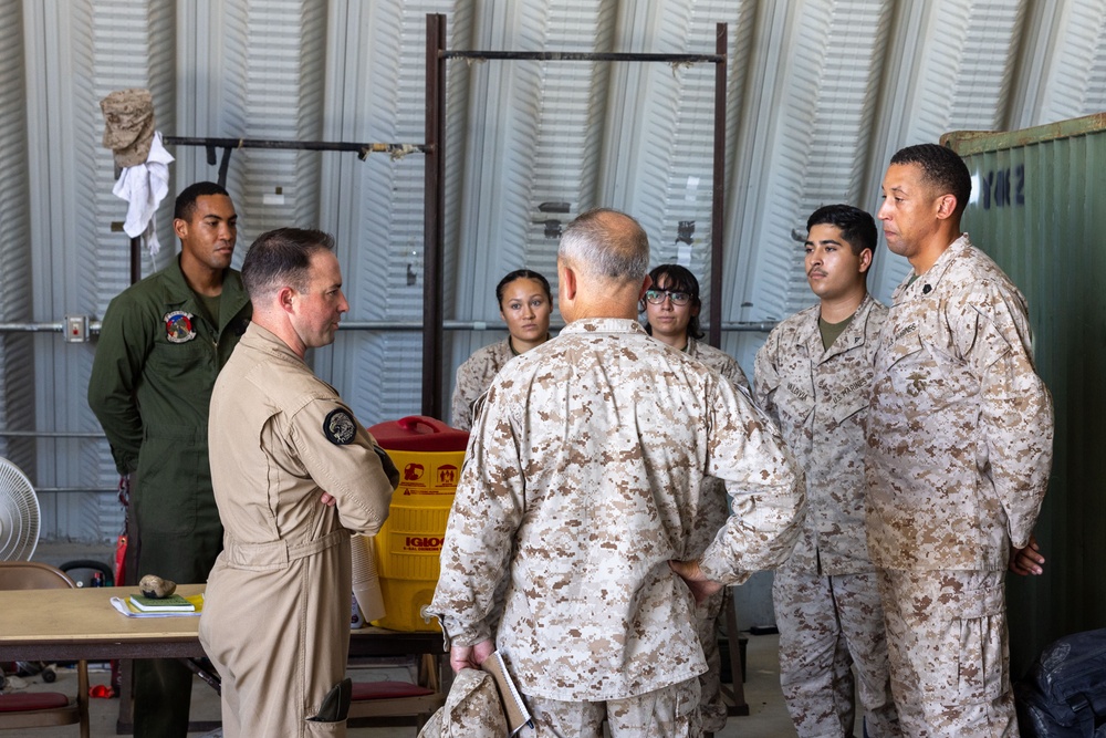 3rd MAW Commanding General visits The Combat Center During SLTE 5-24