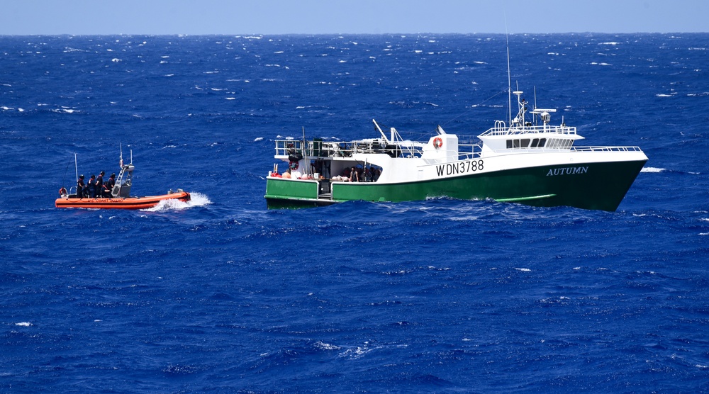 Coast Guard medevacs man from fishing vessel 480 miles offshore Honolulu