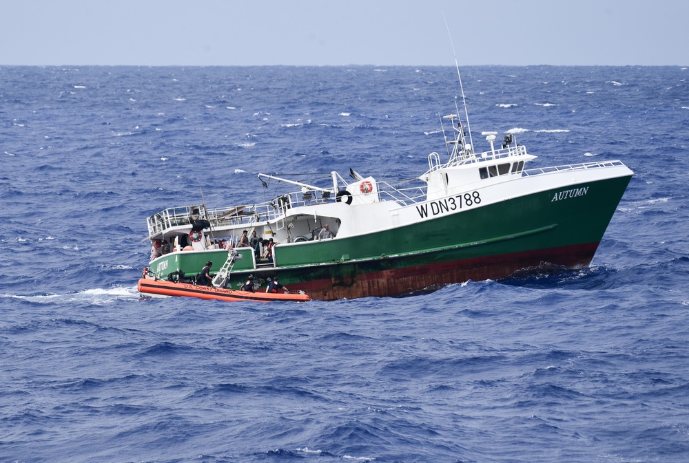 Coast Guard medevacs man from fishing vessel 480 miles offshore Honolulu