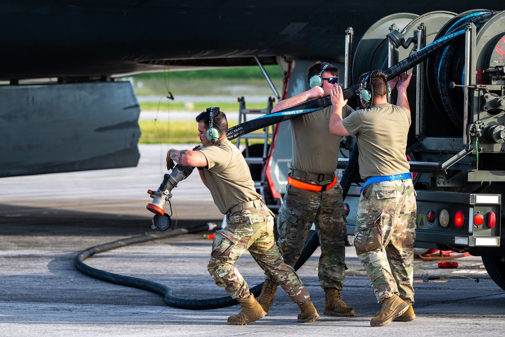 110th EBS completes hot pits at Diego Garcia during BTF