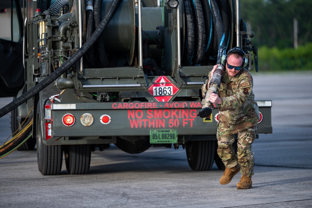 110th EBS completes hot pits at Diego Garcia during BTF