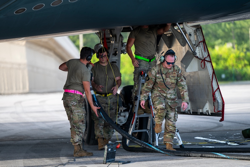 110th EBS completes hot pits at Diego Garcia during BTF