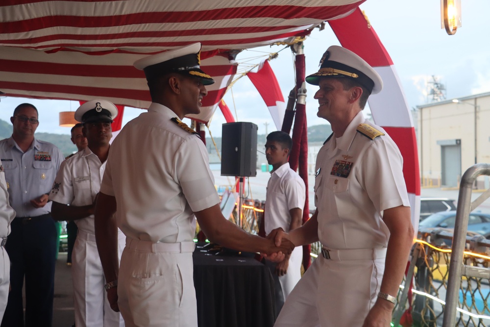 CJTF-M Attends INS Shivalik Reception at NBG