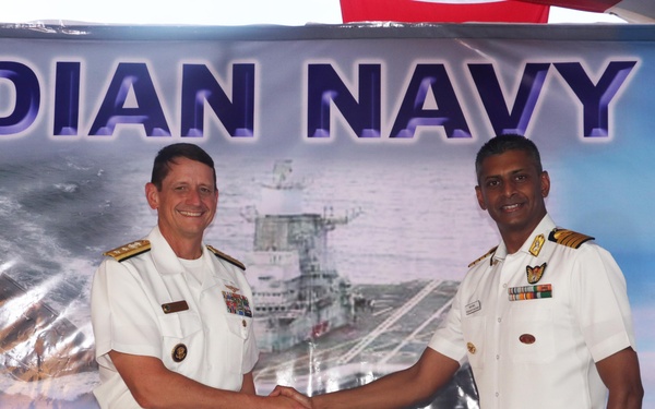 CJTF-M Attends INS Shivalik Reception at NBG