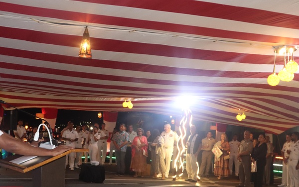 CJTF-M Attends INS Shivalik Reception at NBG