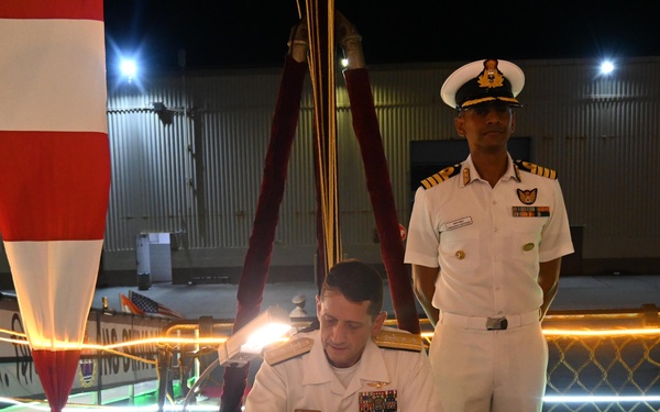 CJTF-M Attends INS Shivalik Reception at NBG