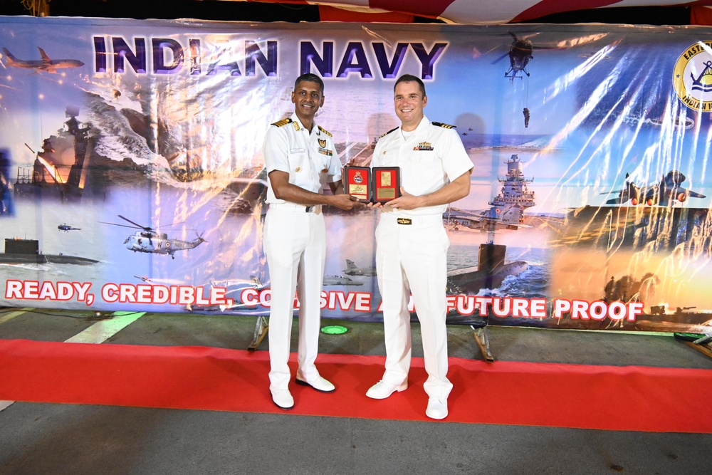 CJTF-M Attends INS Shivalik Reception at NBG