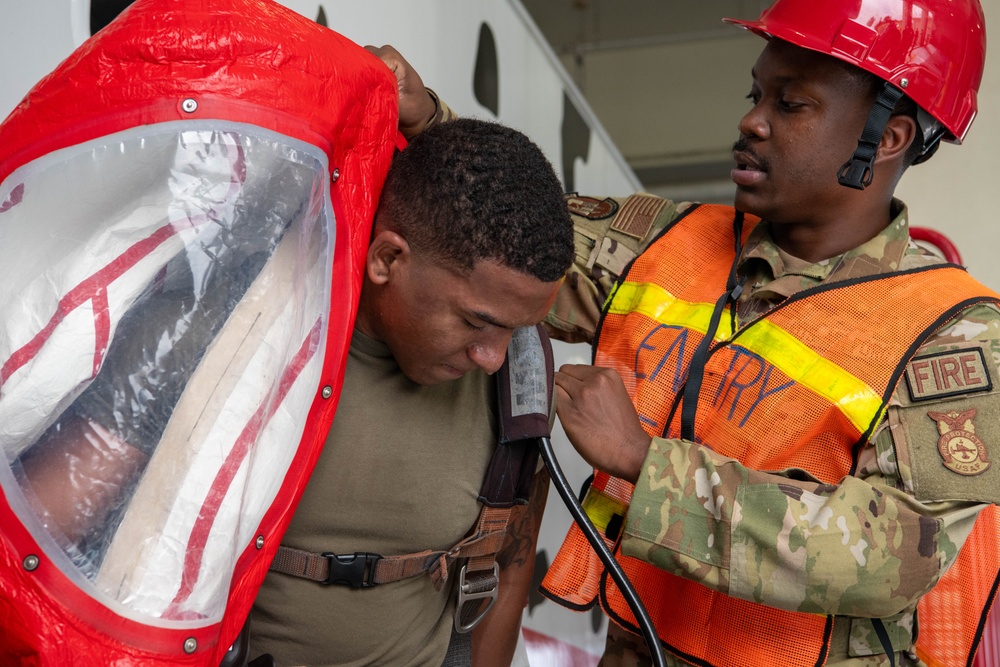 Kadena Fire Dawgs stay ready through hazmat exercise