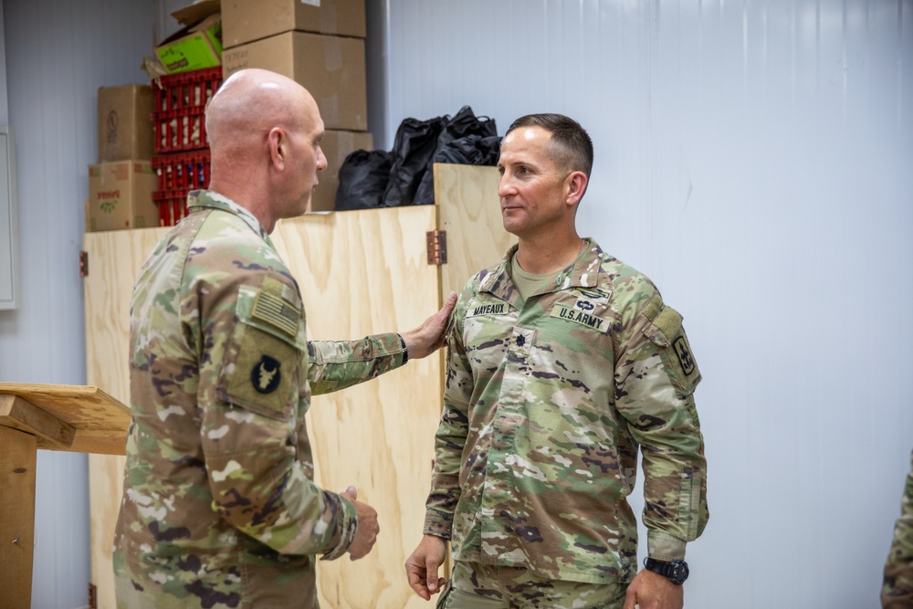 Task Force Bayonet, Sentinel conduct Transfer of Authority