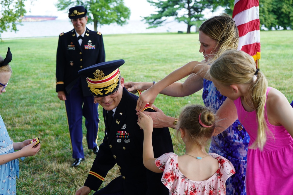 U.S. Army Corps of Engineers, Baltimore District, Lieutenant Colonel Mark W. Pollak promoted at Fort McHenry National Monument and Historic Shrine