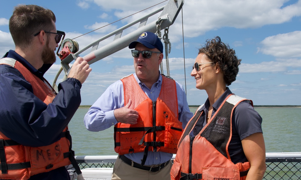 Executive Director of the Maryland Port Administration visits Poplar, Mid-Bay Island projects