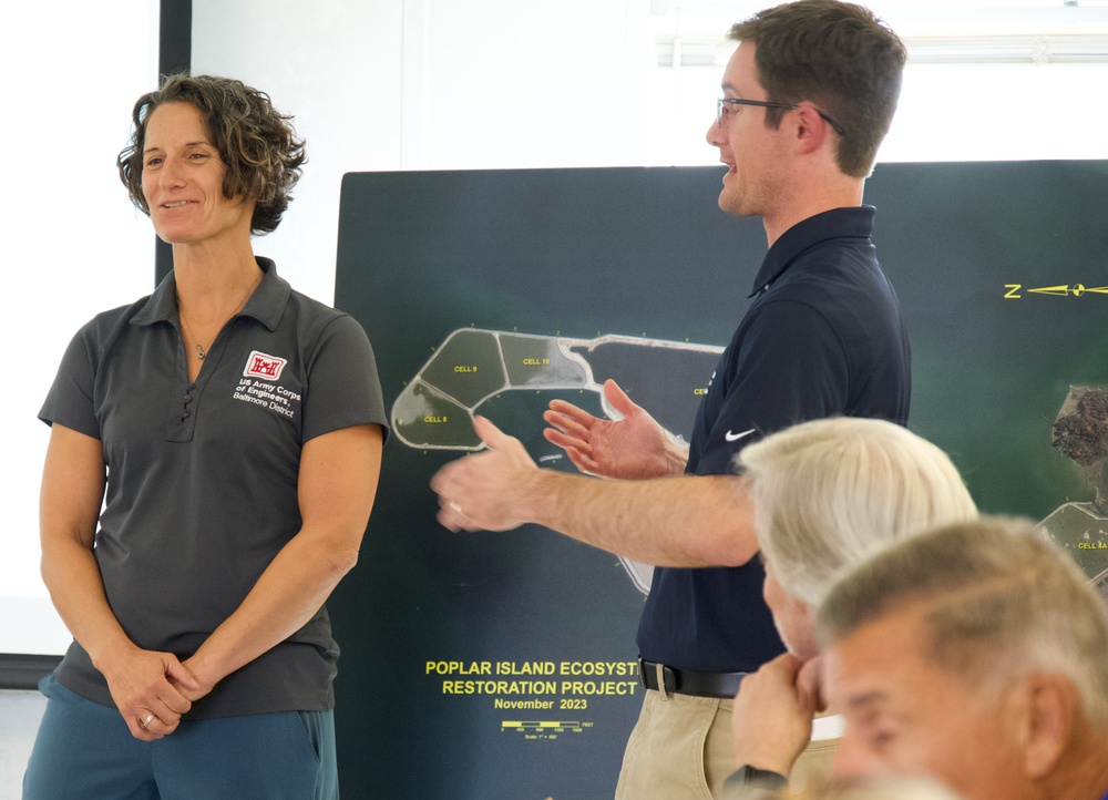 US Army Corps of Engineers Baltimore District presents a Chesapeake Bay Island Restoration Update to Assistant Secretary of the Army for Civil Works