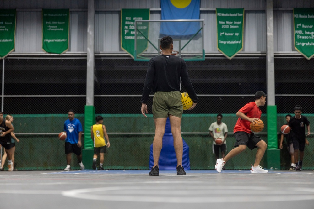 Koa Moana 24: U.S. Marines Lead a Basketball Clinic for Palau Community College Students