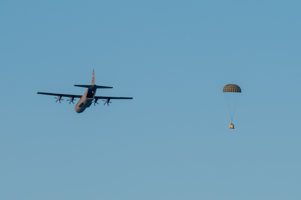 815th Airlift Squadron drops container delivery system