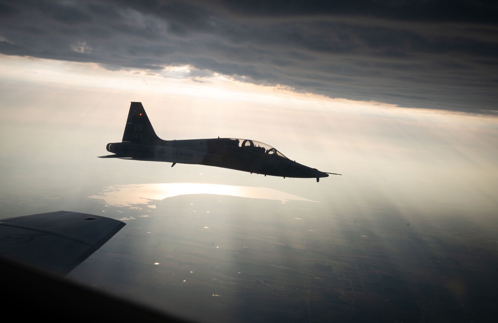 T-38 in the Oklahoma skies