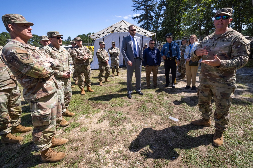 Distinguished visitors observe Vigilant Guard 24 – NJ