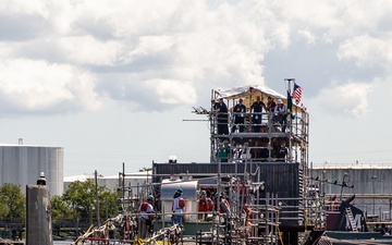 Norfolk Naval Shipyard Win: Code 700 Executes Record-Time USS Montpelier Sonar Dome Installation