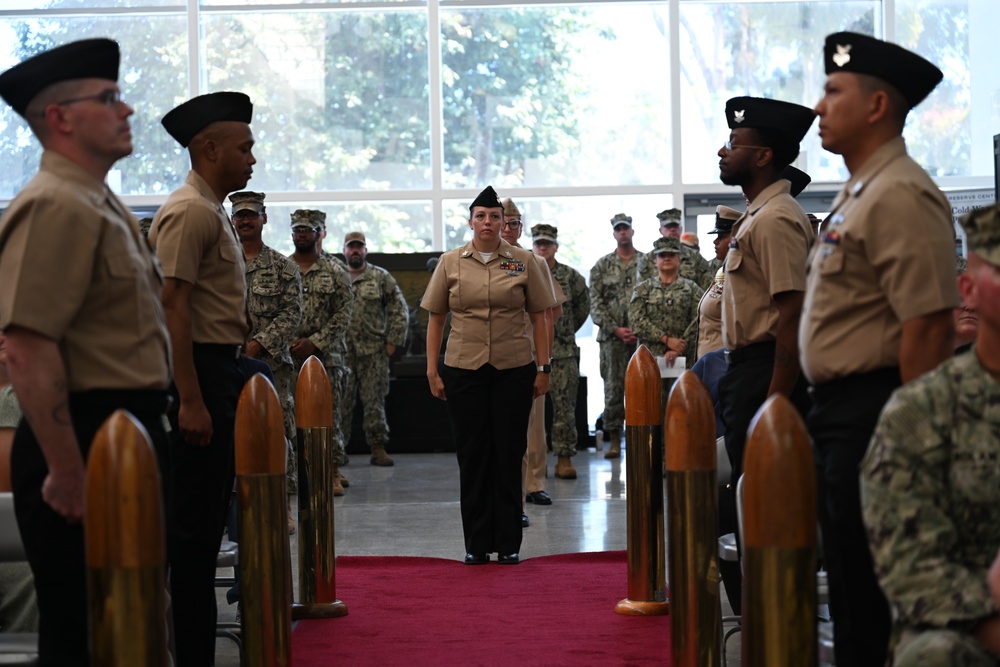 Petty Officer First Class Becky Floria retires after 20 years of faithful service.