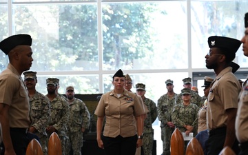 Petty Officer First Class Becky Floria retires after 20 years of faithful service.