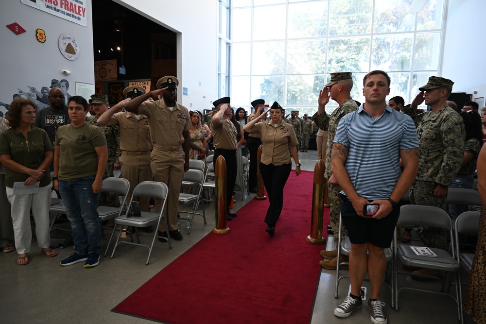 Petty Officer First Class Becky Floria retires after 20 years of faithful service.