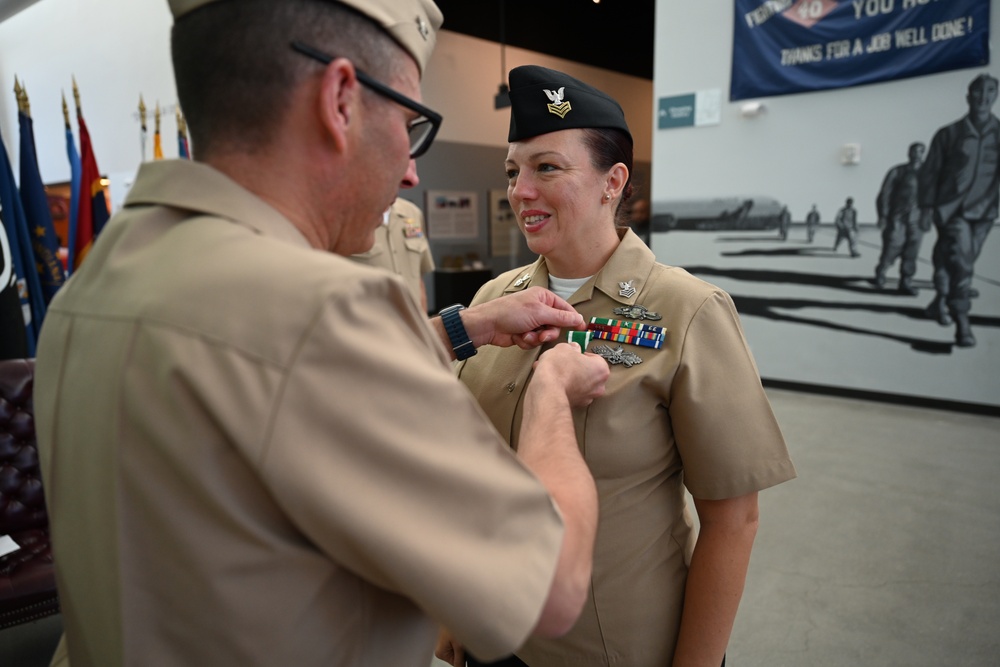 Petty Officer First Class Becky Floria retires after 20 years of faithful service