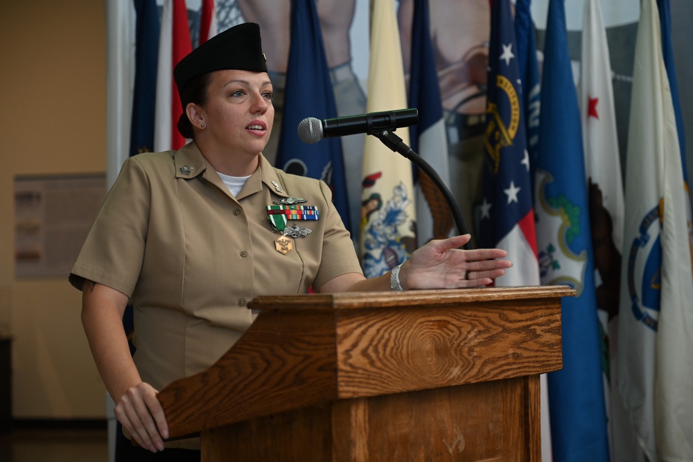 Petty Officer First Class Becky Floria retires after 20 years of faithful service