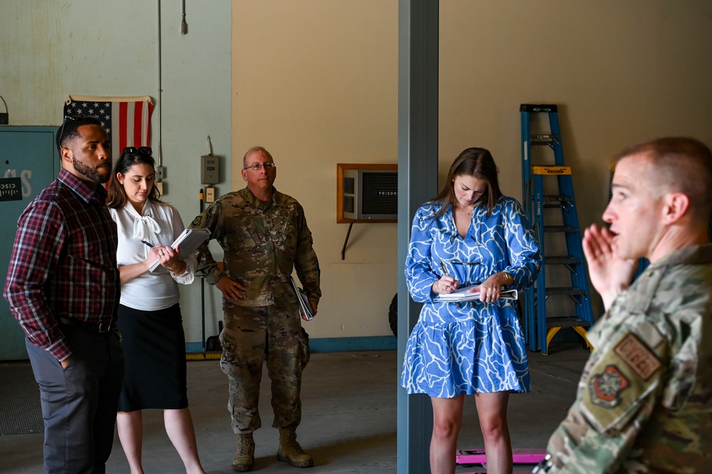 U.S. Sen. Patty Murray's staffers tour Fairchild
