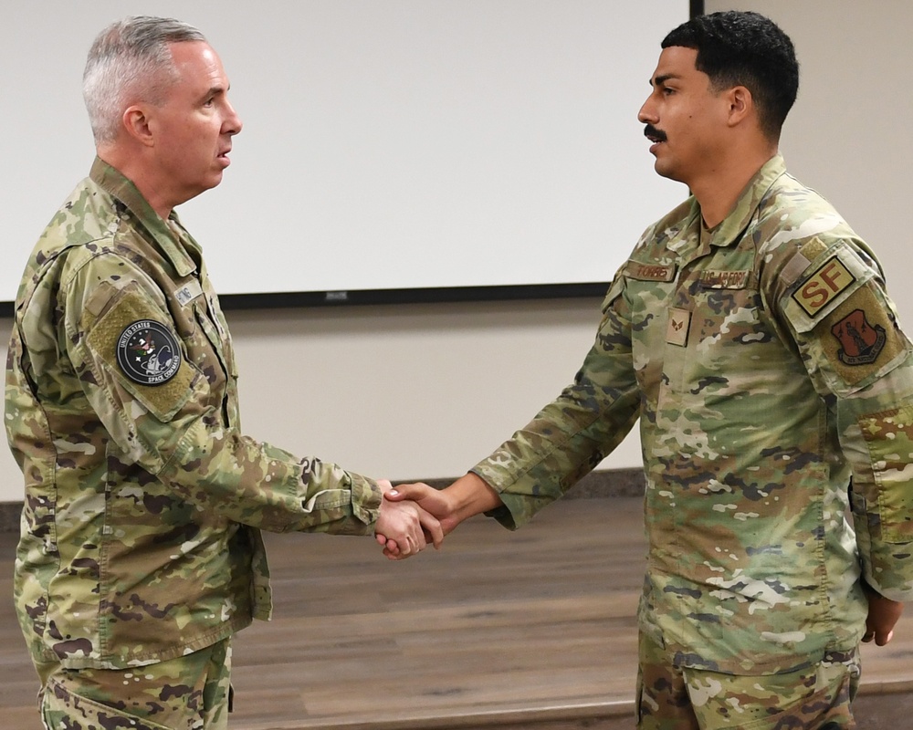 U.S. Space Command Commander visits Ellington Field