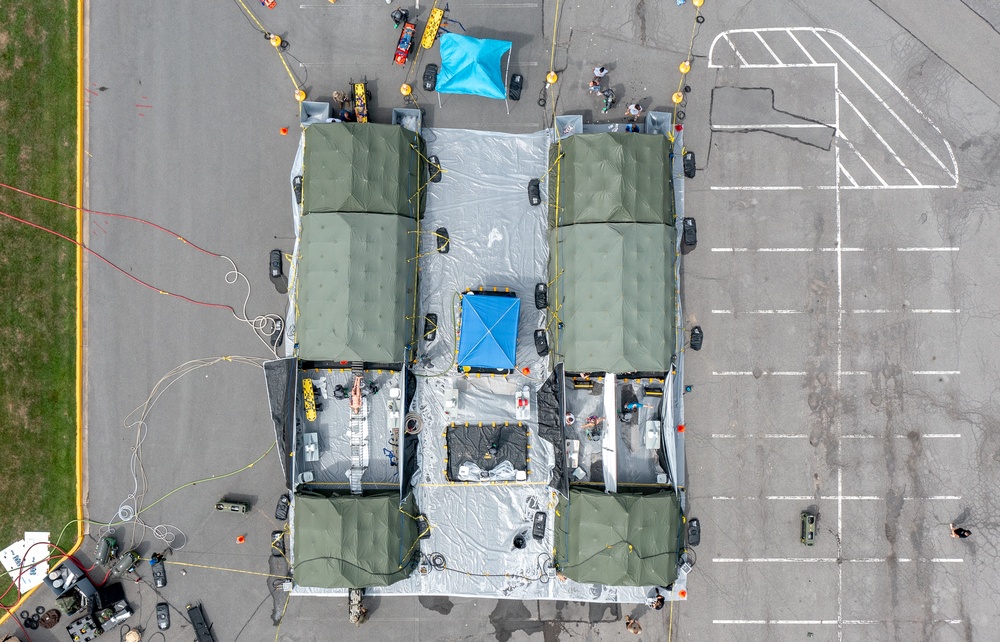 Decon Lines Aerial View