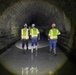 USACE staff investigate the Pfaffensprung sediment bypass tunnel in Switzerland