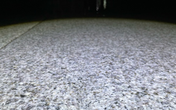 Wear can be seen on granite pavers in the Pfaffensprung tunnel