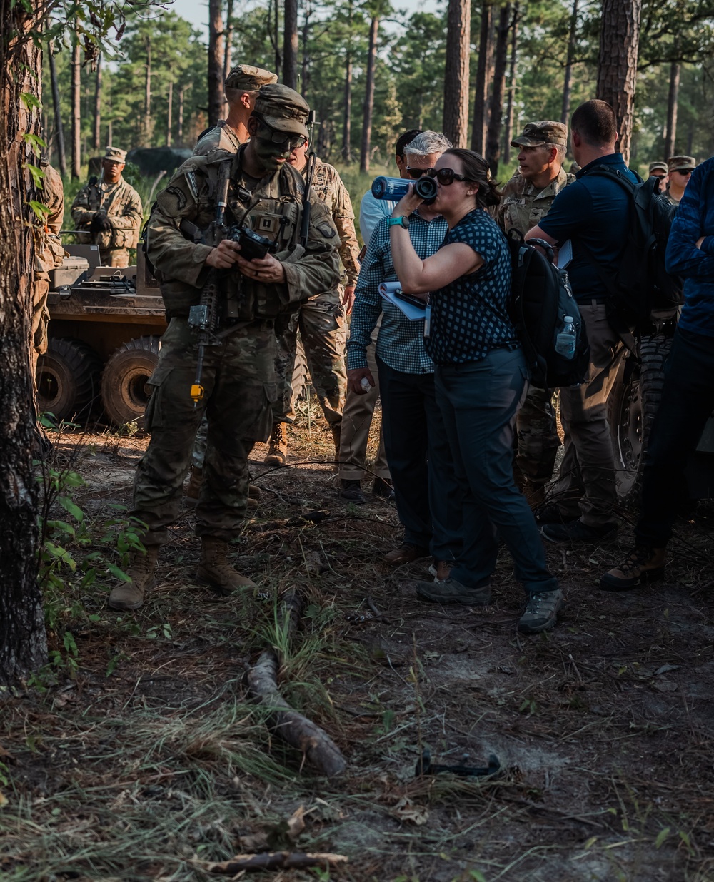 CSA, generals and press visit 2nd Mobile Brigade Combat Team at JRTC