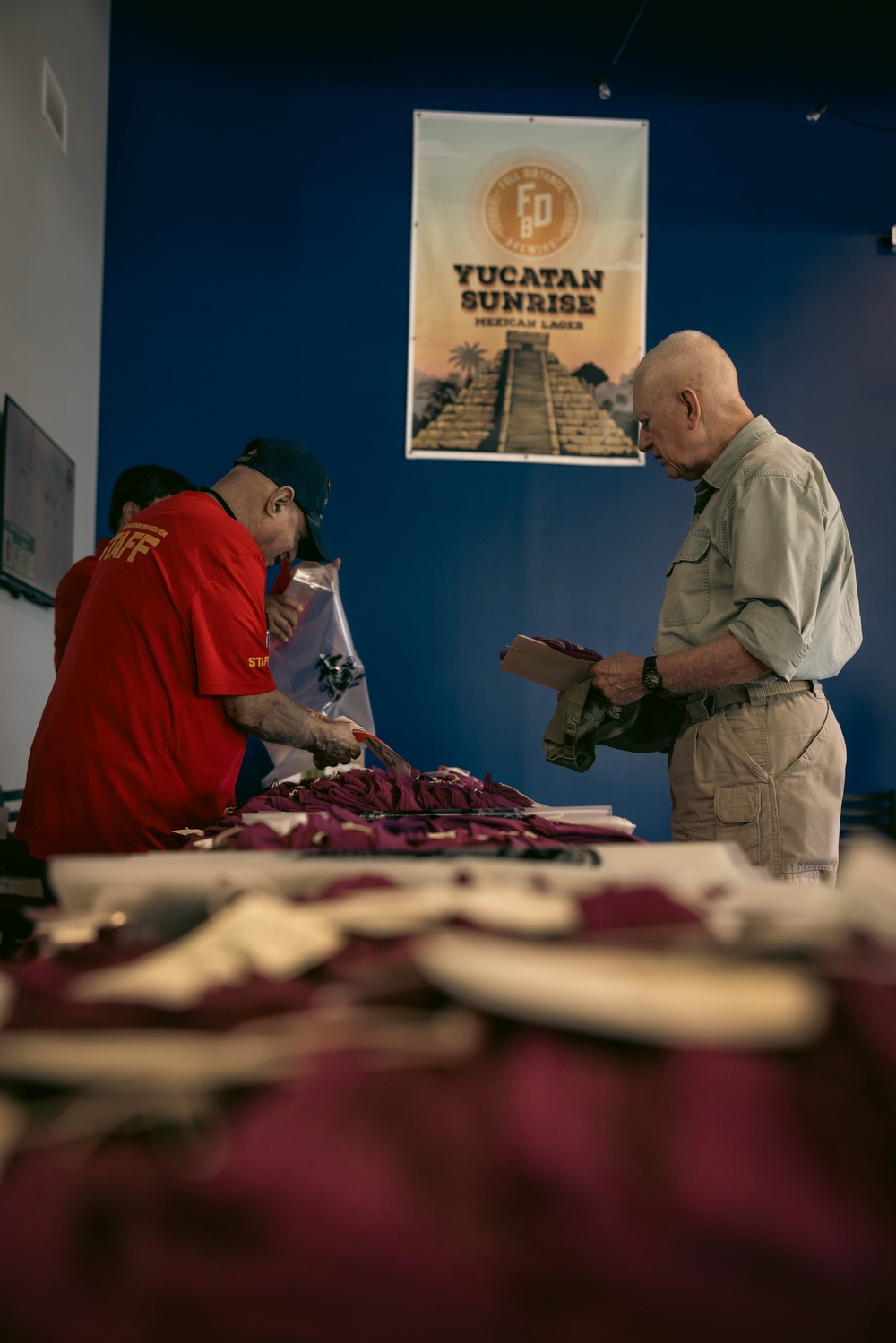 Full Distance Brewing hosts the Marine Corps Marathon Quantico 12k packet pick up