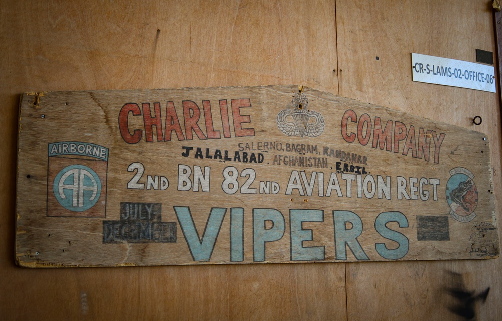 82nd Combat Aviation Brigade Deployment Signs