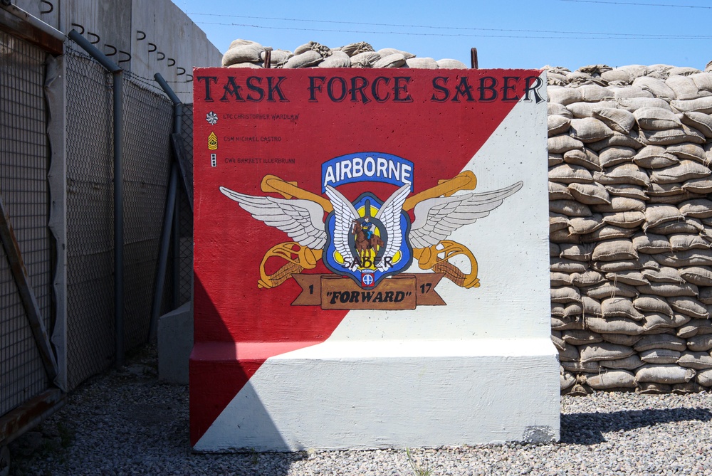 82nd Combat Aviation Brigade Deployment Signs
