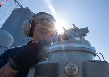 USS San Diego gets underway